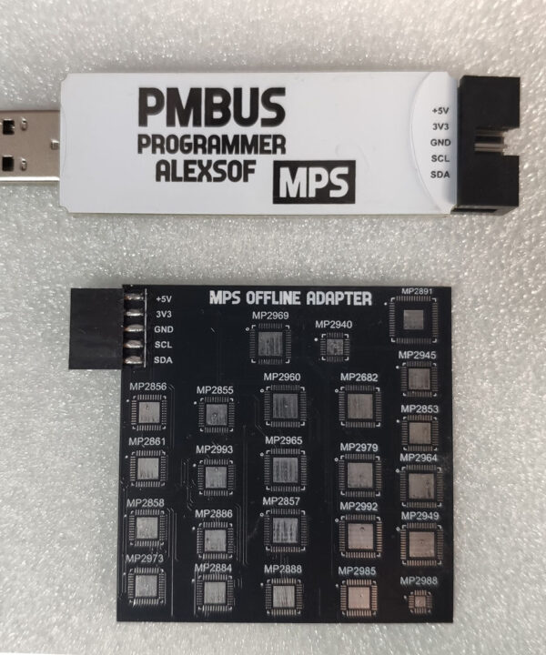 Programador PMBUS para Chips MPS - Modo Online Offline con Adaptador