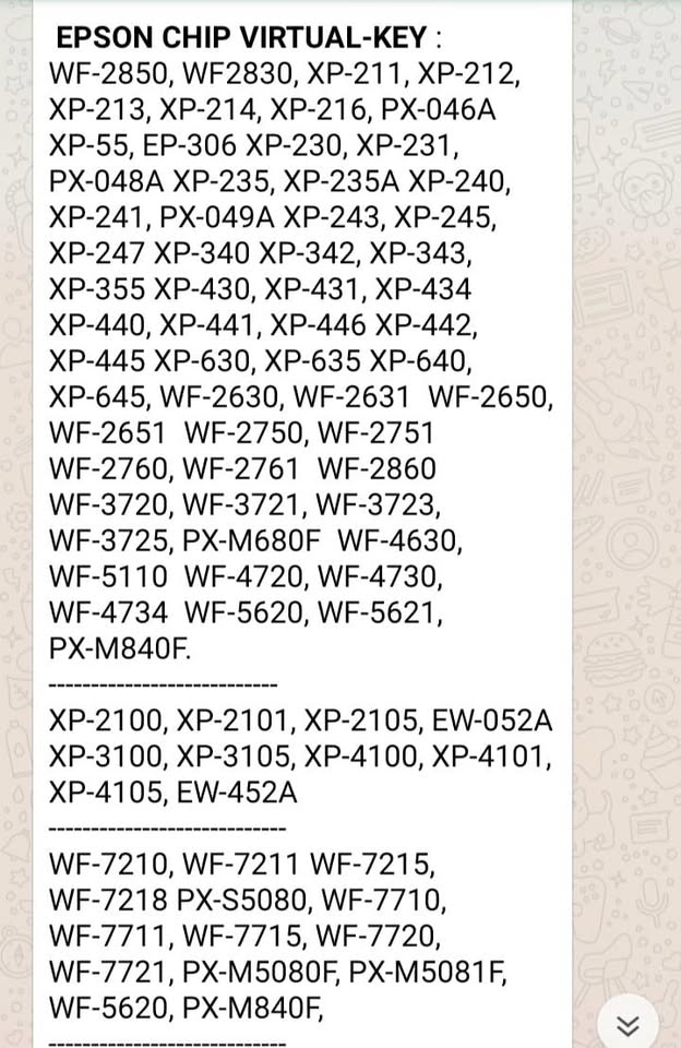 Chip Virtual Chipless Epson (Todos los Modelos)