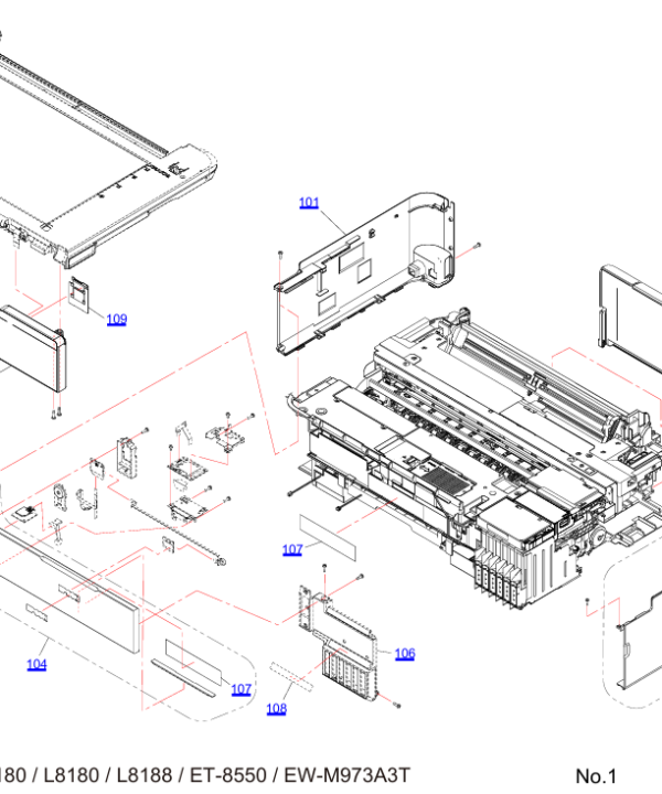 Manual de Partes de Impresora Epson L8180